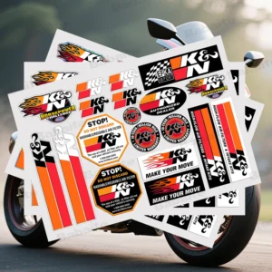 30x40-cm K & N Personality Stickers Moto Sticker Auto Body Bumper Windows Motorcycle Laptop Walls Vinyl Decal Car Tuning Accessories