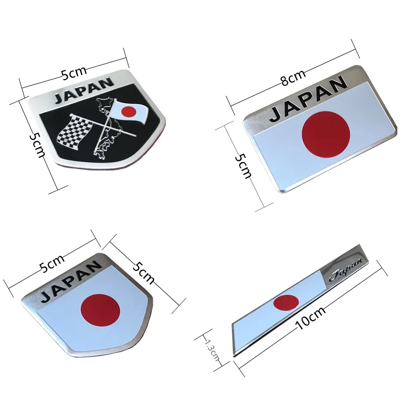 Japan Japanese Flag Shield Emblem Metal Badge Car Truck Motorcycle Body Bumper Garnish Styling Sticker Car Accessories - Image 4