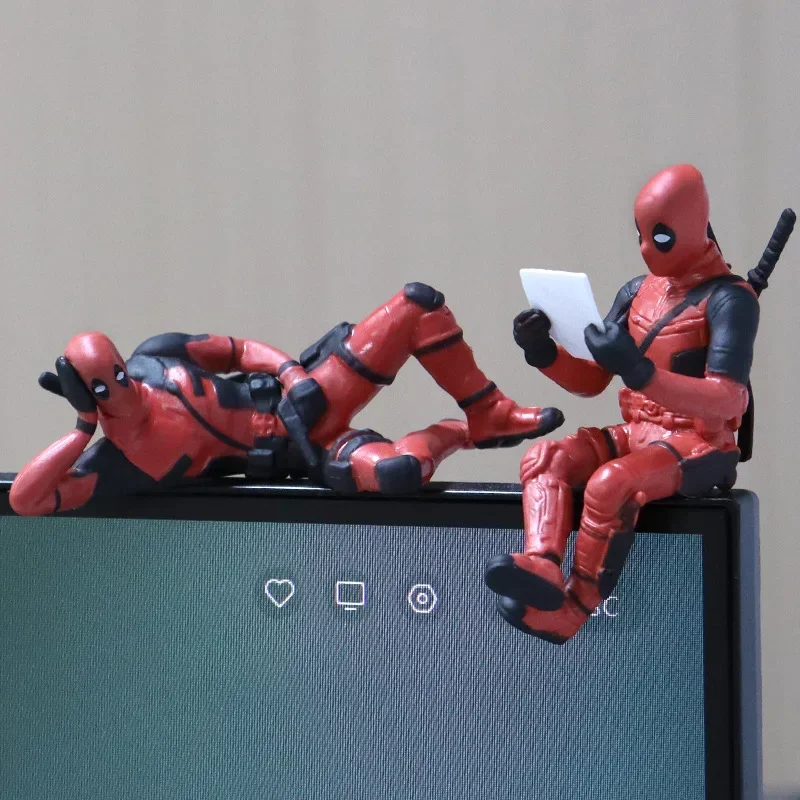 Disney Deadpool 2 Action Figure Sitting /lying Posture Model Anime X-Men Mini Doll Decoration PVC Collection Figurine Toy - Image 3