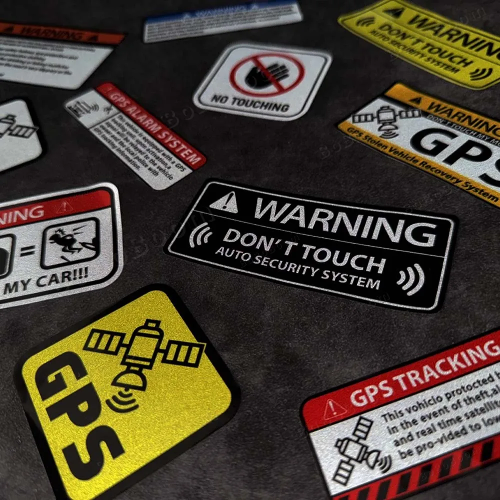 Reflective Motorcycle Sticker GPS Tracking Alarm Decal Decor Body Fuel Tank Racing Laptop Phone Luggage Diary Waterproof Sticker - Image 7