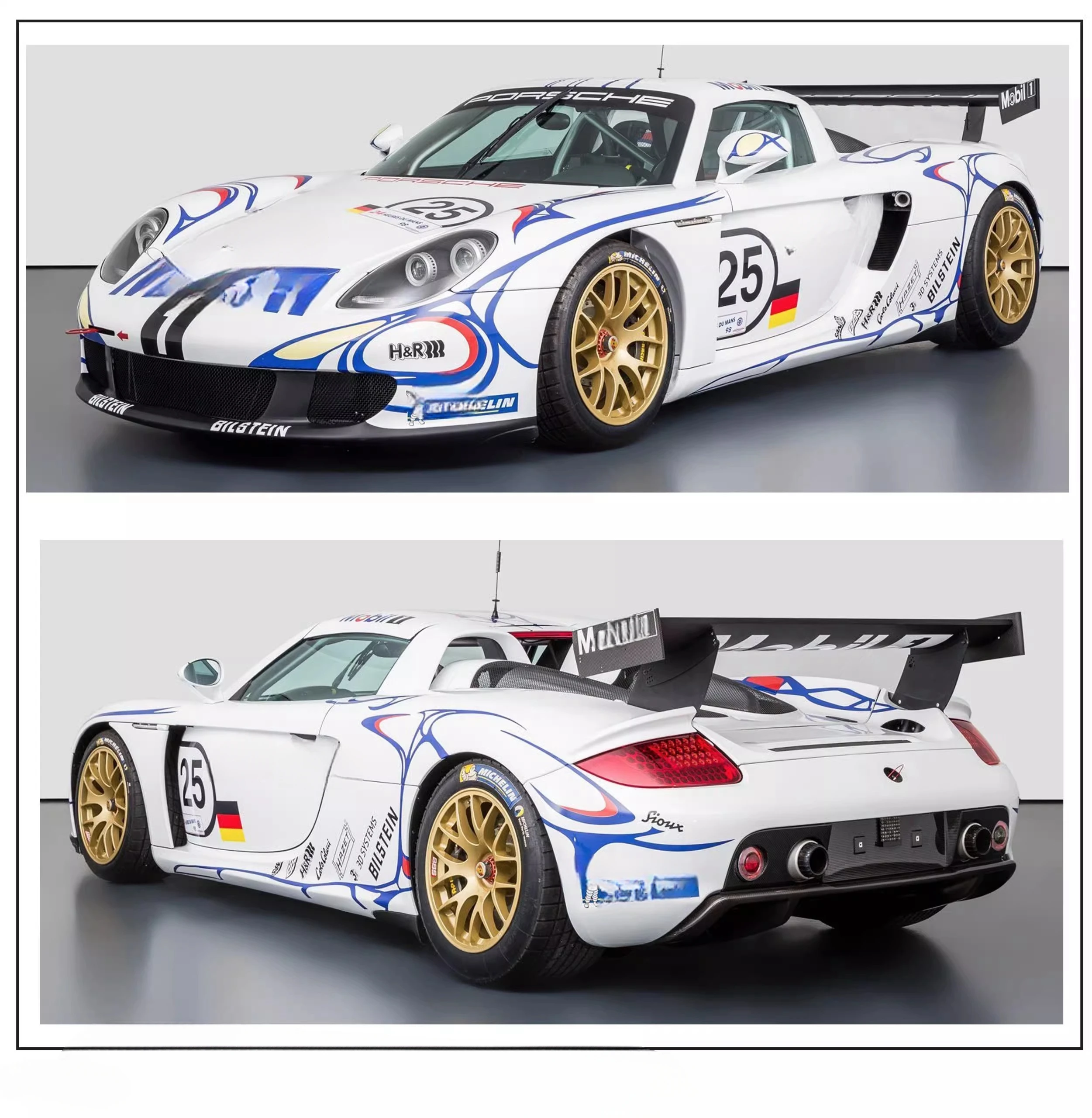 1/10 PC RC Carrera GT shell body 190mm width 260mm wheelbase Lampshade Tail Transparent shell body for turing mst yokomo hpi hsp - Image 2