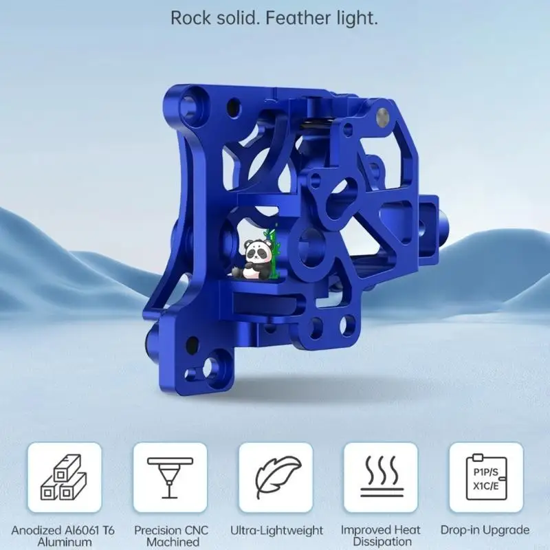 R58F Extruder Lightweight Precisions Machined for Lab P1P P1S X1C X1E - Image 2