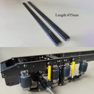 1-set: 455mm 6x4 Airbag Suspension Rear Axle Lifting Beam For 1/14 Tamiya RC Truck Trailer Tipper Scania Benz Actros Volvo MAN