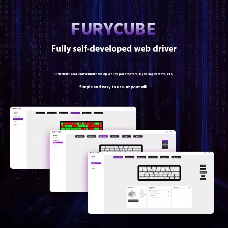 FURYCUBE M30HE Magnetic Switch Mechanical Keyboard Single-handed Wired 0.1ms 0.01mm RT 8K Custom RGB Hot Swap E-sports Gaming - Image 6