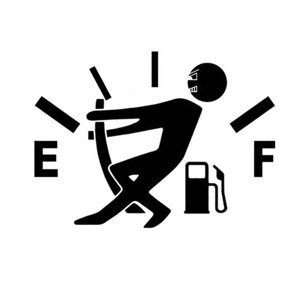 Funny Car Stickers Pull Fuel Tank Pointer Reflective Vinyl Sticker High Gas Decal Fuel Gage Empty Stickers Decal Auto Exterior - Image 4