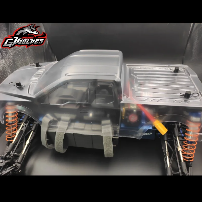 High Quality 1/8 RC PC F150 Raptor Shell Body 313mm Wheelbase For HOBAO OP-0125N RC Monster Truck Crawler Scale MTX FLUX MT410 - Image 4