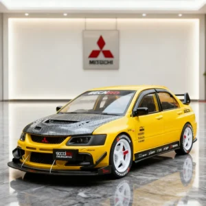 1:24 Mitsubishi Lancer Evolution IX EVO Modified Car Alloy Car Model Sound and Light Children's Toy Collectibles Birthday Gift