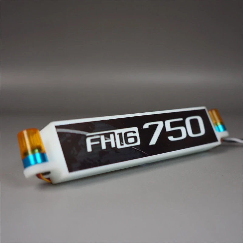 billboard-lights: 1:14 Scale LED Advertising Light Boxes Sun Visor Light Parts for Tamiya RC Truck Tipper VOLVO 750 FH16 560360 Assembly Toys DIY - Image 3