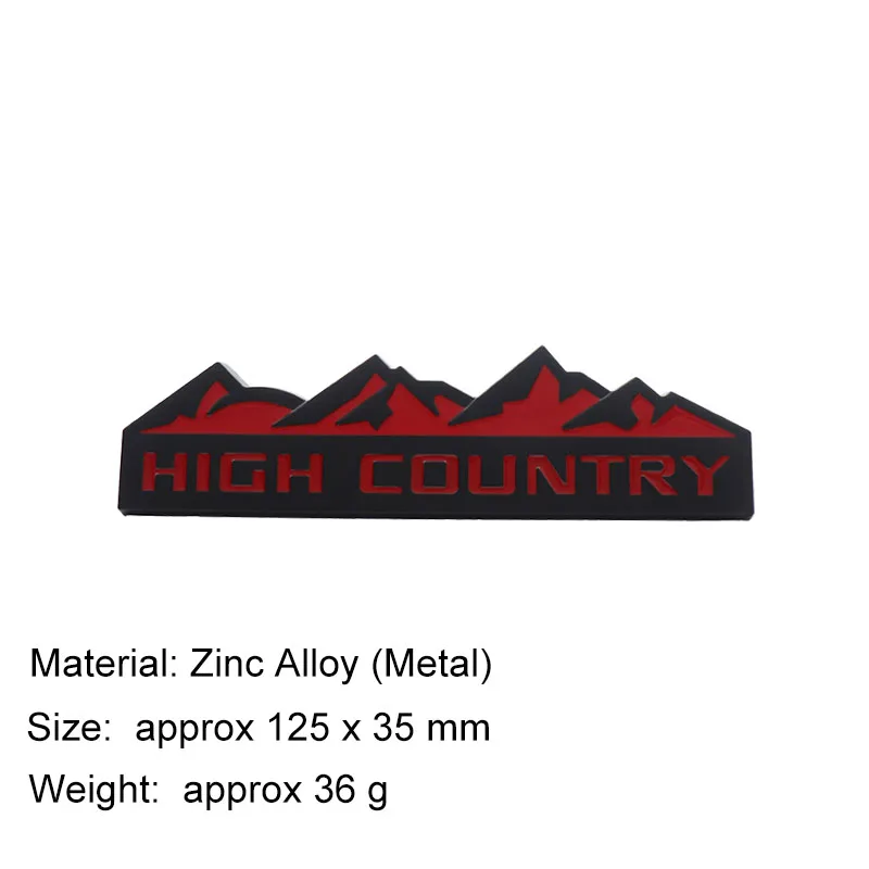For SUV Off Road HIGH COUNTRY Snow Mountain car Hood Fender trunk Rear Decal Emblem Badge Sticker - Image 11