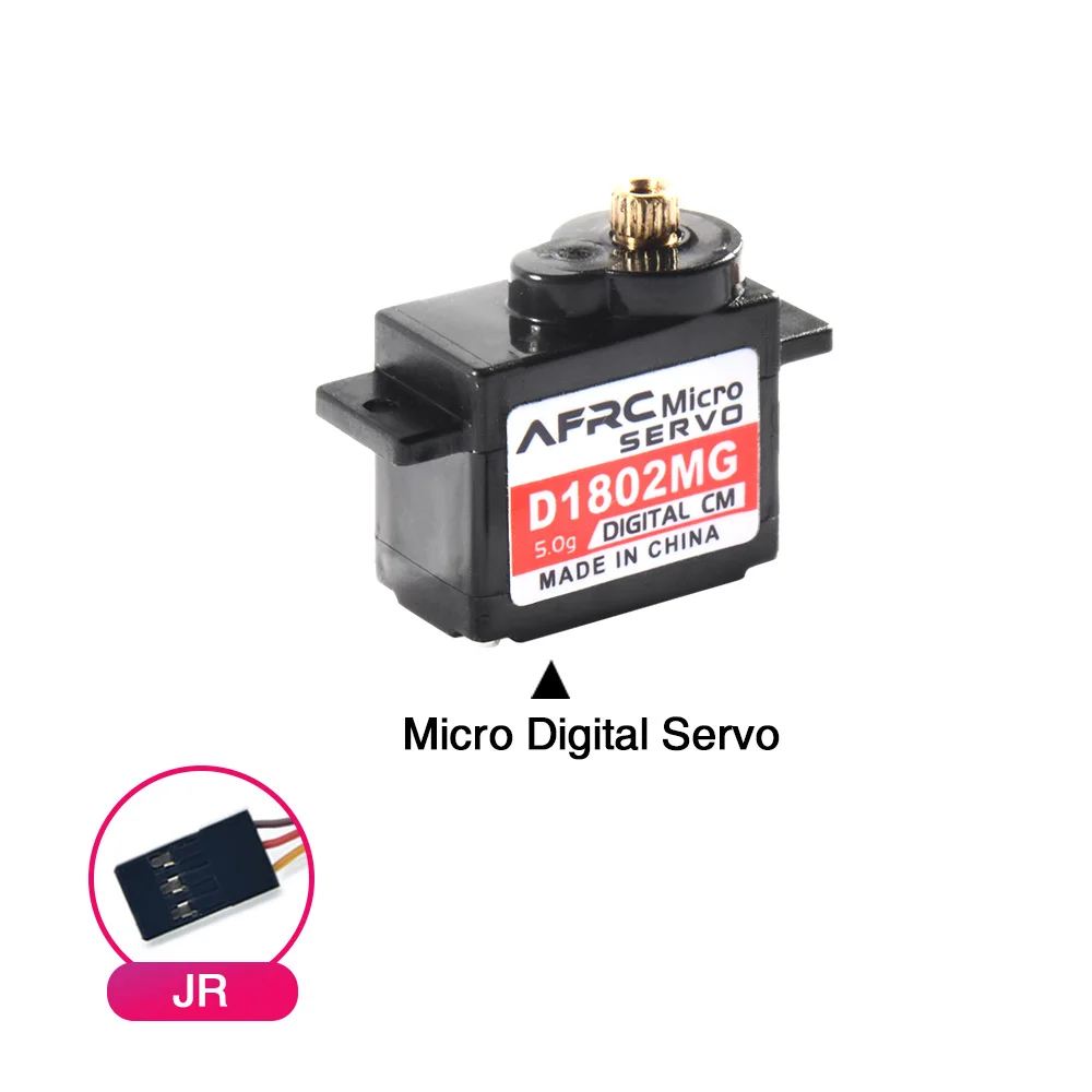 AFRC D1802MG Micro Digital Servo 5g Metal Gear 0.070 Fast Coreless Motor for 1/28 RC Car Airplanes Parts and Accessories DIY - Image 8