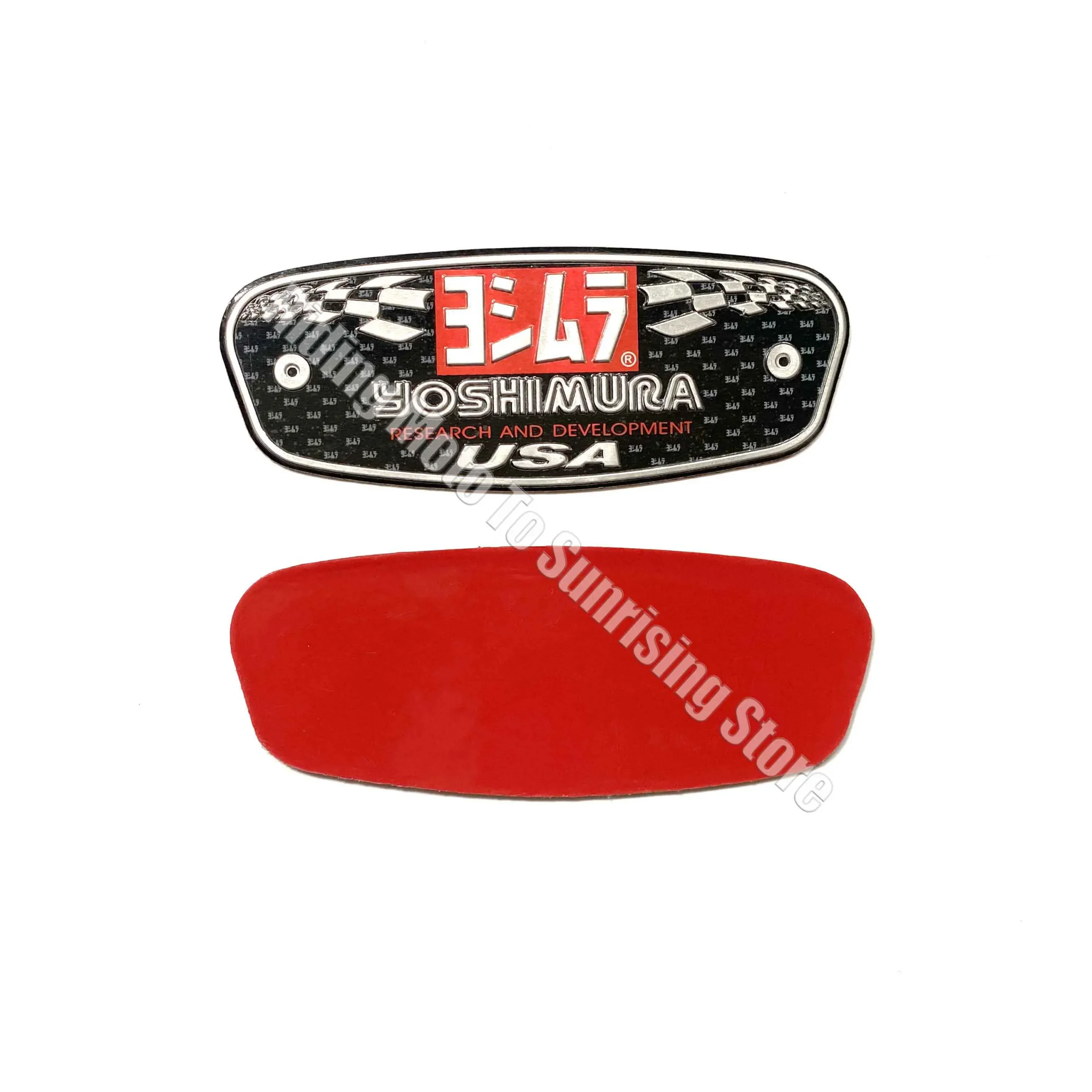 3D Aluminum Alloy Motocycle Yoshimura Exhaust Pipe Logo Sticker High Temperature Resistance Waterproof Moto Exhaust Pipe Decal - Image 6