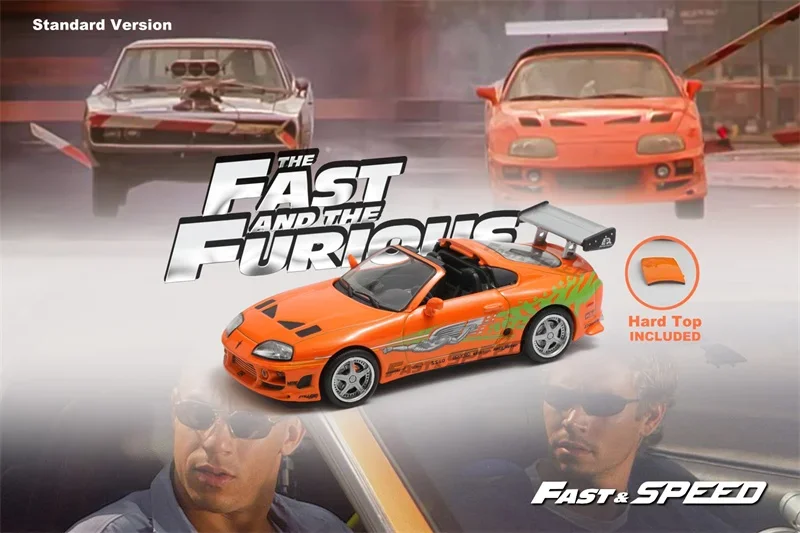 Fast Speed FS 1:64 FNF Supra A80 Eclipse D30 S2000 AP1 EVO VII Die-Cast Car Model Collection Miniature - Image 7