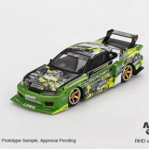 823: MINIGT 1/64 Nissan LB-Super Silhouette S15 SILVIA #555 V2 2024 MGT00823-CH Car Alloy Vehicle Diecast Metal Model Kids Toys Boys