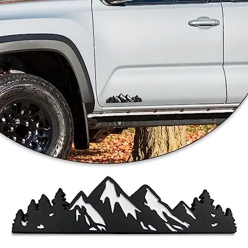 7 Inch Snow Mountain Tree Emblem Trunk Tailgate Mountains Graphic Badge fits for Car Truck Racing SUV Pickup RV - Image 10