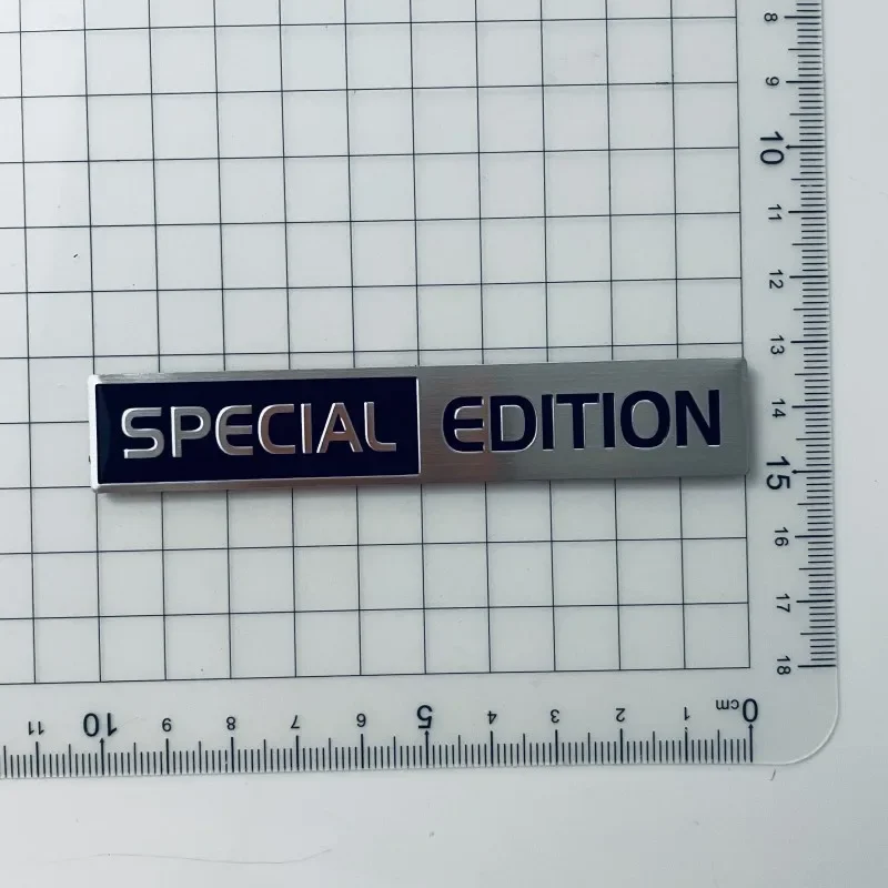 3D Metal Aluminium Silver Black Logo LIMITED EDITION Emblem Car Fender Badge Trunk Decal LIMITED EDITION Stikcer Accessories - Image 3