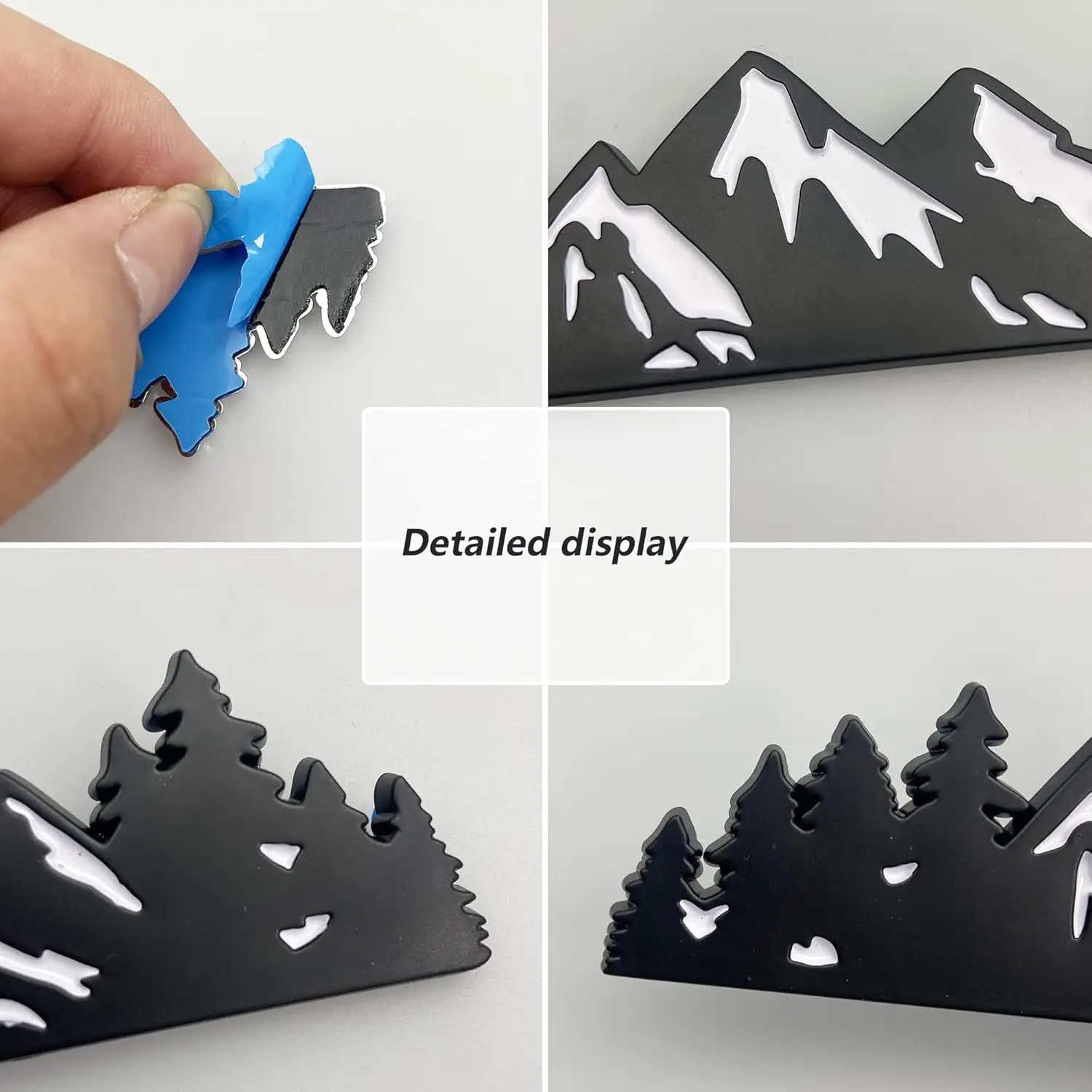 7 Inch Snow Mountain Tree Emblem Trunk Tailgate Mountains Graphic Badge fits for Car Truck Racing SUV Pickup RV - Image 4