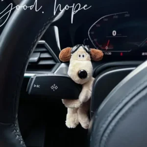 14cm-1pc-dog: Plush Puppy Clutch Decoration Car Wiper Turn Signal Switch Decoration Cute Dog Car Wiper Doll Interior Accessories