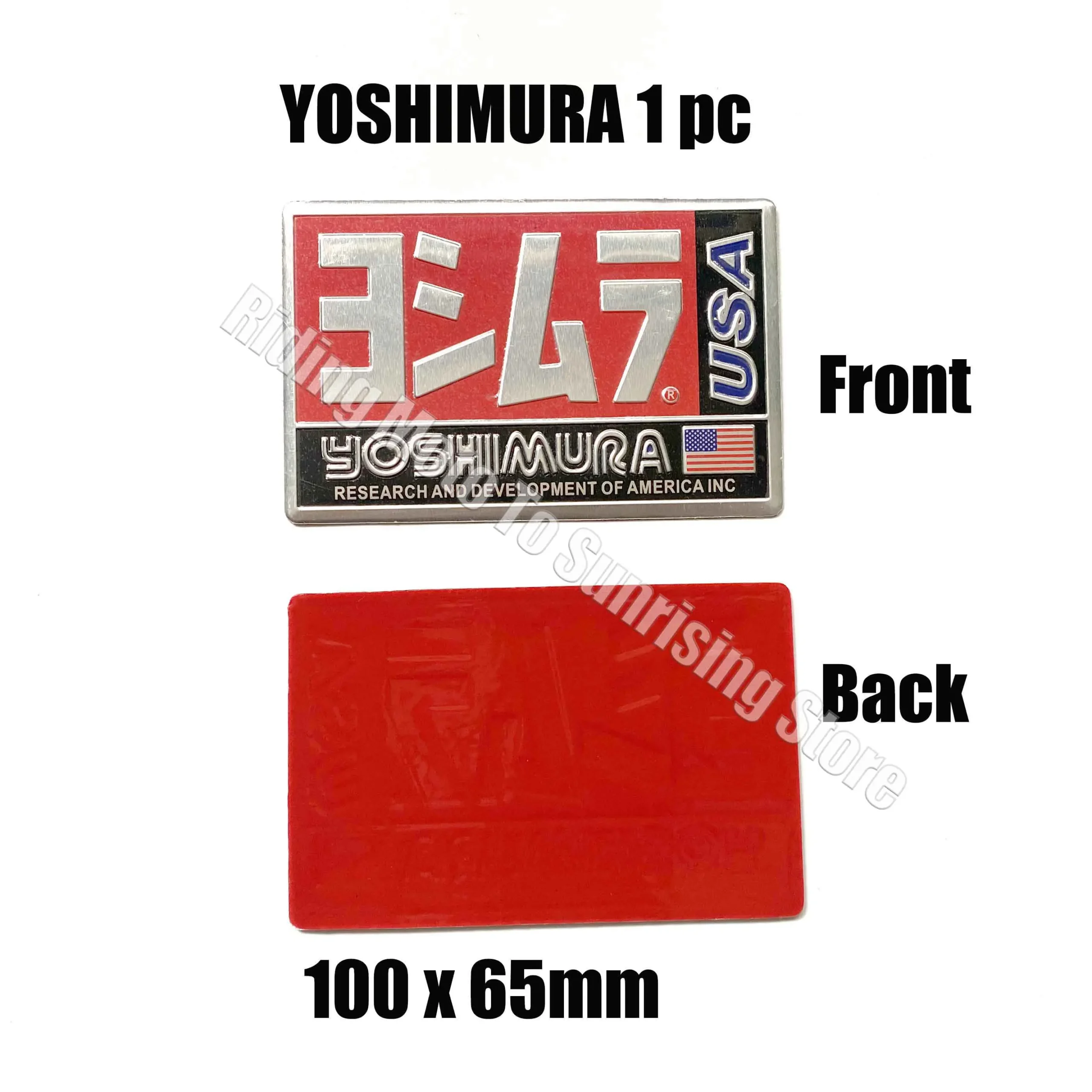 3D Aluminum Alloy Motocycle Yoshimura Exhaust Pipe Logo Sticker High Temperature Resistance Waterproof Moto Exhaust Pipe Decal - Image 9