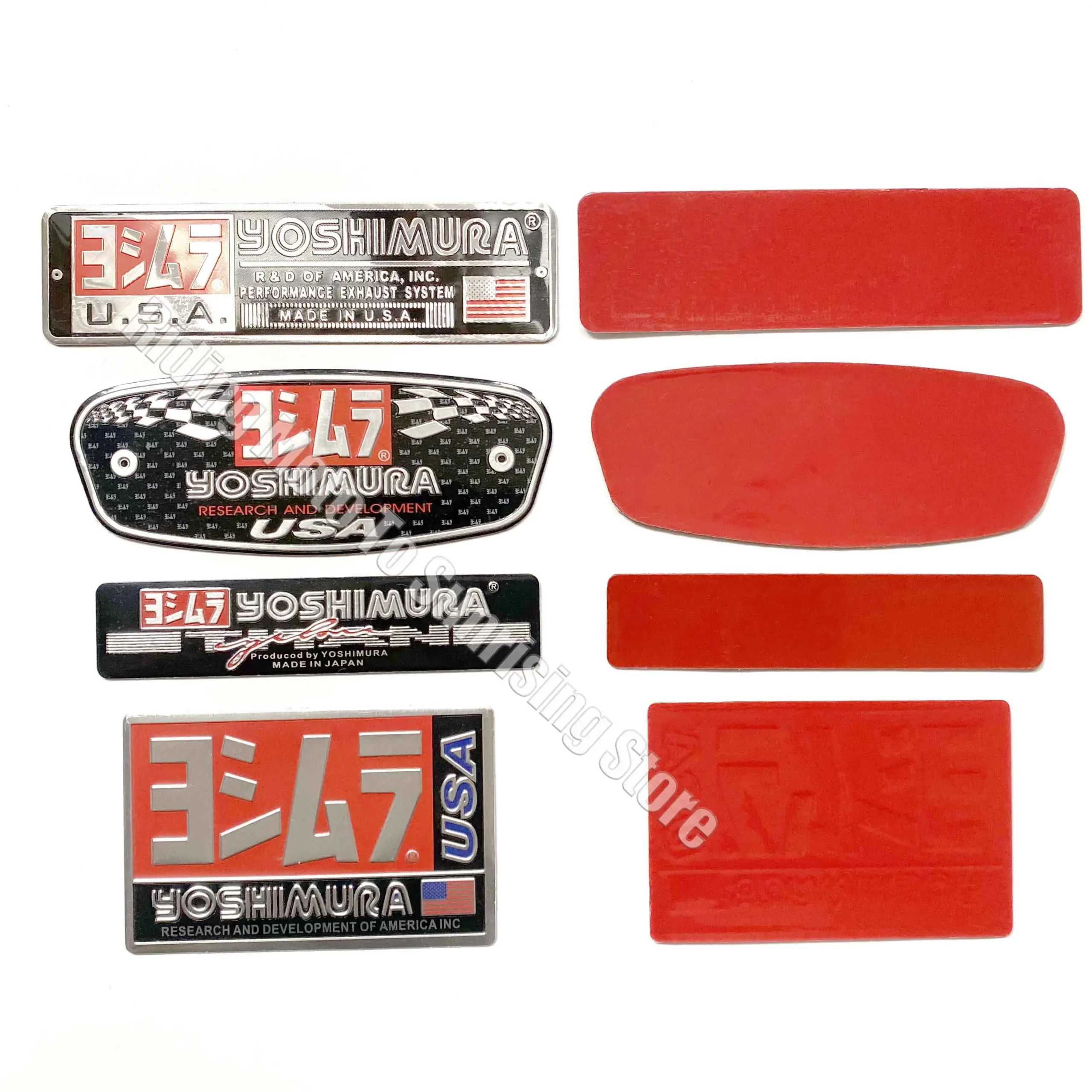 3D Aluminum Alloy Motocycle Yoshimura Exhaust Pipe Logo Sticker High Temperature Resistance Waterproof Moto Exhaust Pipe Decal - Image 7