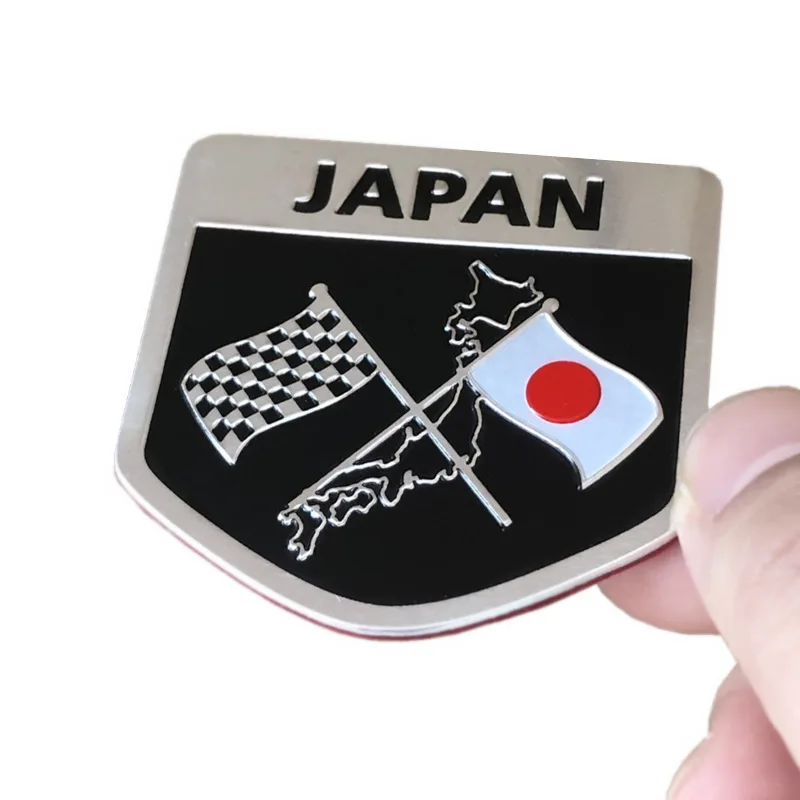 Japan Japanese Flag Shield Emblem Metal Badge Car Truck Motorcycle Body Bumper Garnish Styling Sticker Car Accessories - Image 3