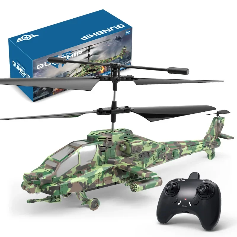 3.6-Tong-Fancy-Color Rechargeable remote control helicopter safety fall-proof helicopter simulation airplane model children's remote control toys