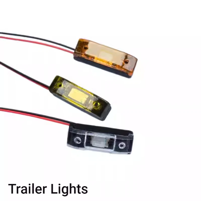 Width Indicator Light Front Face Grille Spotlight Outline Light Trawler Truck CBD-05 For 1/14 Tamiya RC Romote Control Toy Model - Image 3
