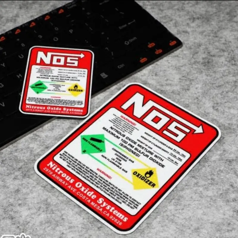 For Drag Racing Creative Car Racing Stickers NOS Nitrous Oxide Systems Stickers Tuning Racing Vinyl Motocross Racing Car Styling - Image 2