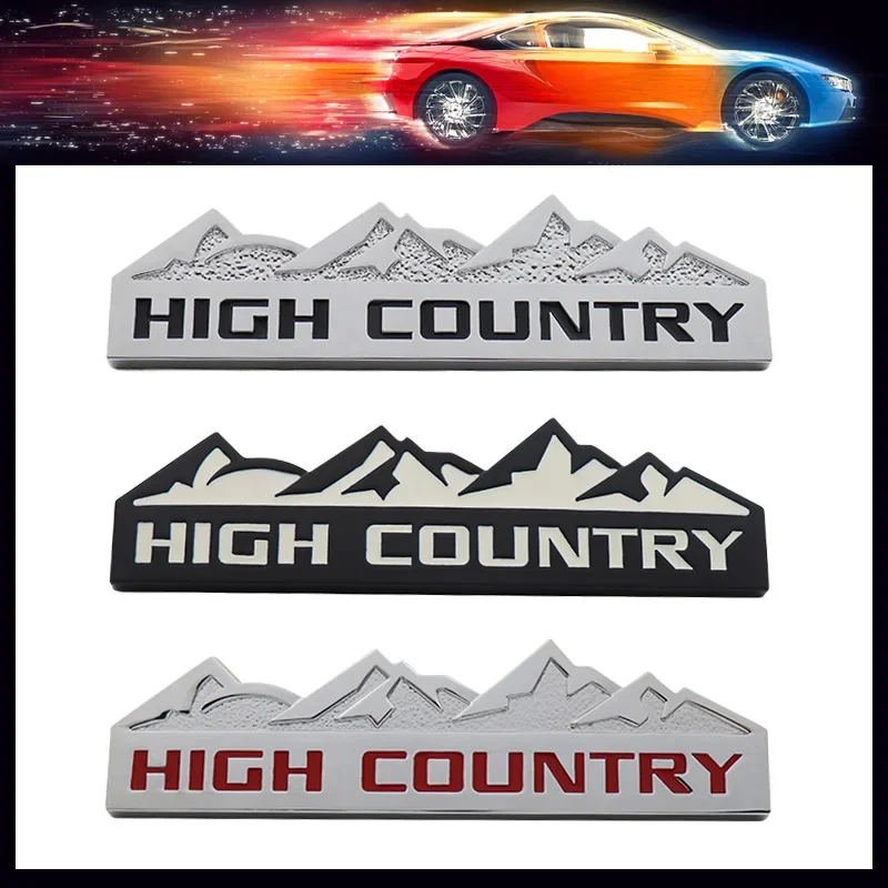 For SUV Off Road HIGH COUNTRY Snow Mountain car Hood Fender trunk Rear Decal Emblem Badge Sticker
