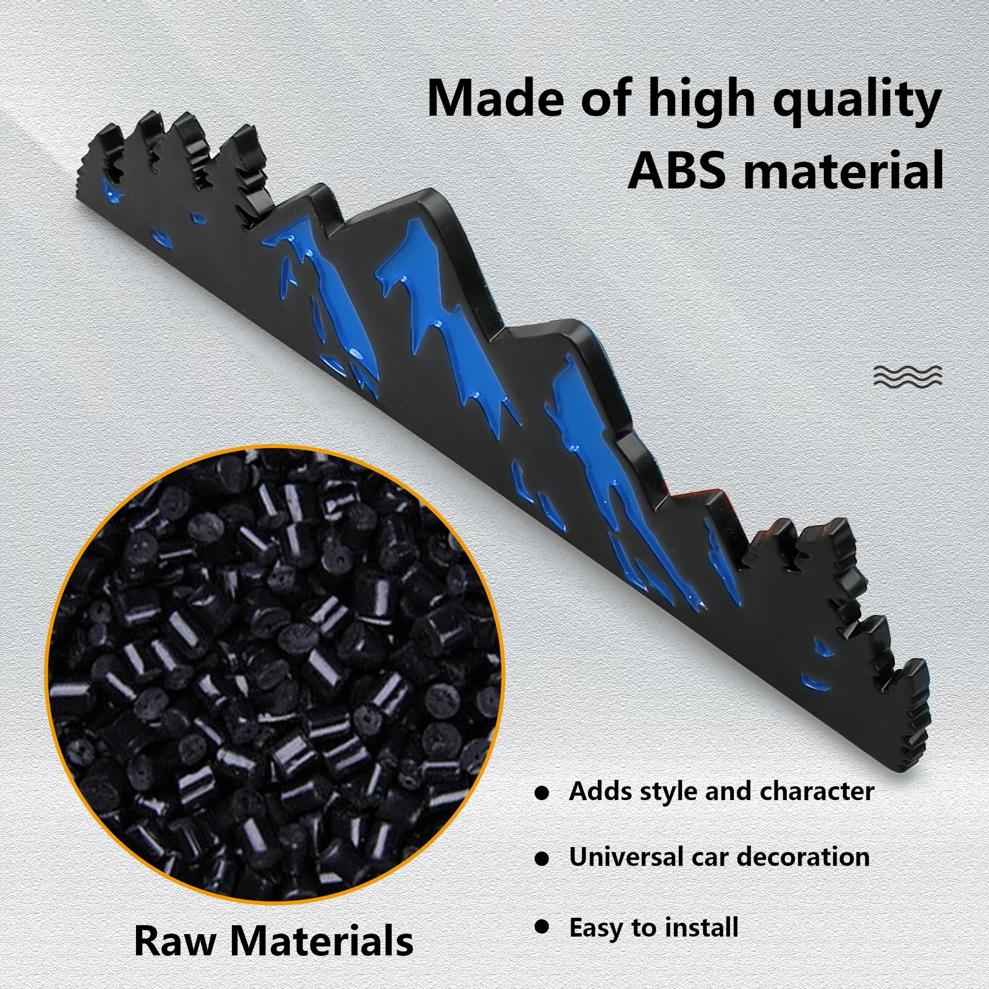 7 Inch Snow Mountain Tree Emblem Trunk Tailgate Mountains Graphic Badge fits for Car Truck Racing SUV Pickup RV - Image 2