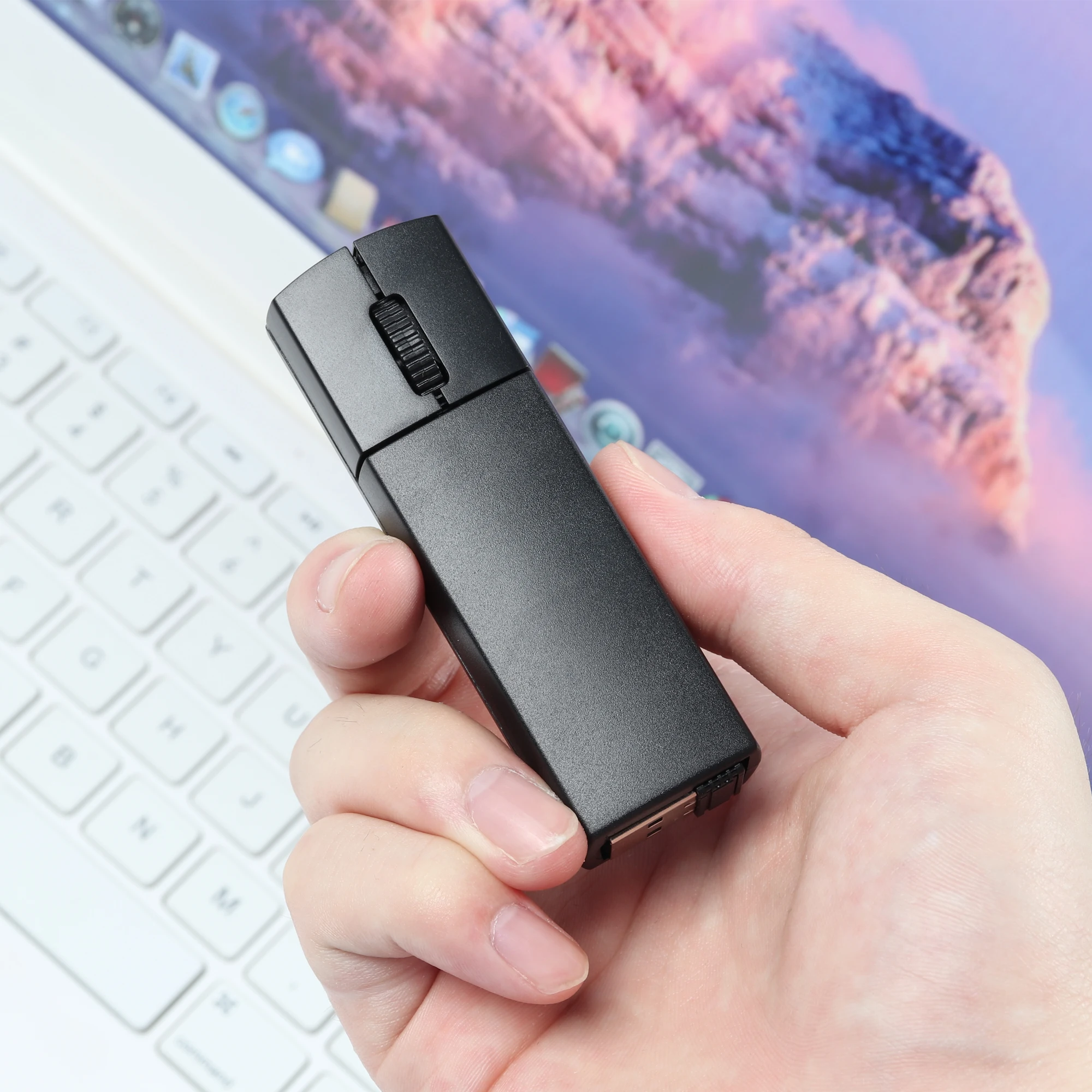 Mini Wireless Three Mode Mouse 2.4G Bluetooth High-Precision Portable Optical Mute Small Office Mice For Laptop And Desktop - Image 6