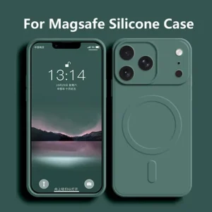 Luxury Liquid Silicone For Magsafe Phone Case For iPhone 17 Air 16 17 Pro Max  Magnetic Wireless Charging Cover