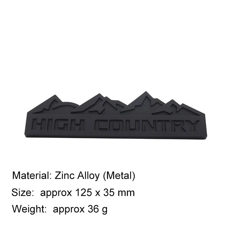 For SUV Off Road HIGH COUNTRY Snow Mountain car Hood Fender trunk Rear Decal Emblem Badge Sticker - Image 8