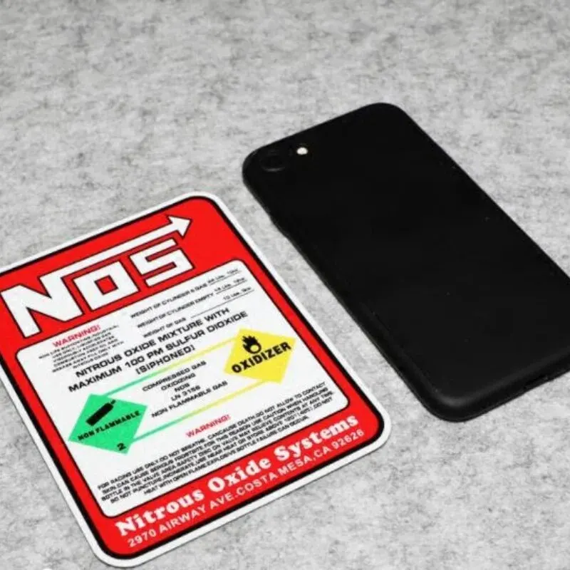 For Drag Racing Creative Car Racing Stickers NOS Nitrous Oxide Systems Stickers Tuning Racing Vinyl Motocross Racing Car Styling - Image 3