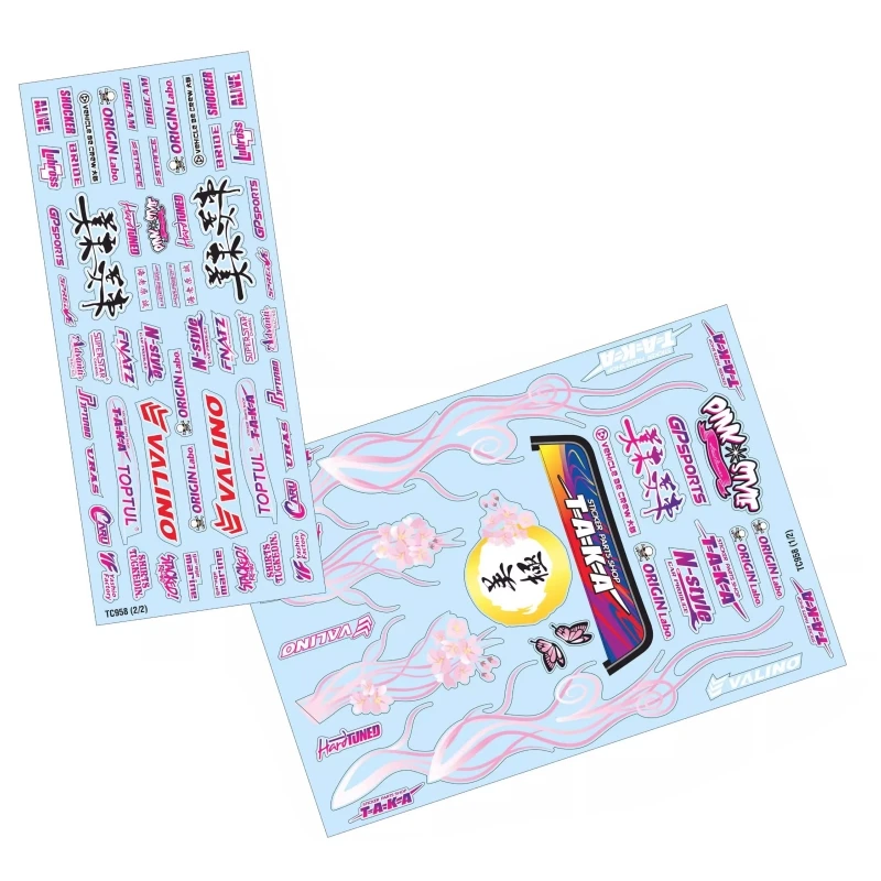 Scale 1:10 Drift Sticker On-Road Car shell diy Decals RC Toys Body Badge - Image 3