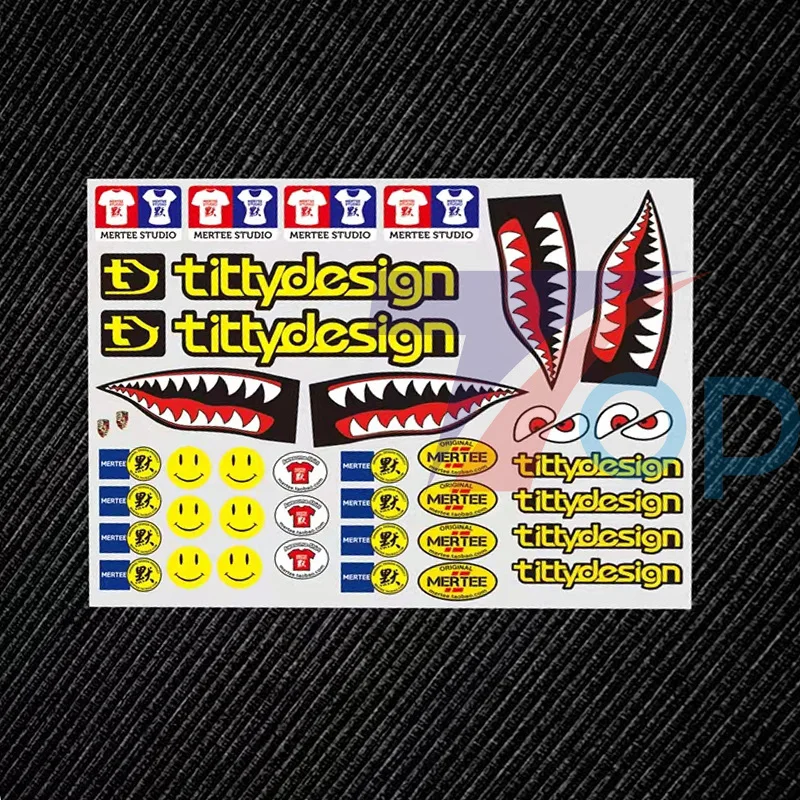 1/10/12/16/18/24 RC Car Motor Bike Bicycle Decal Stickers Label Painting Upgrade Parts - Image 7