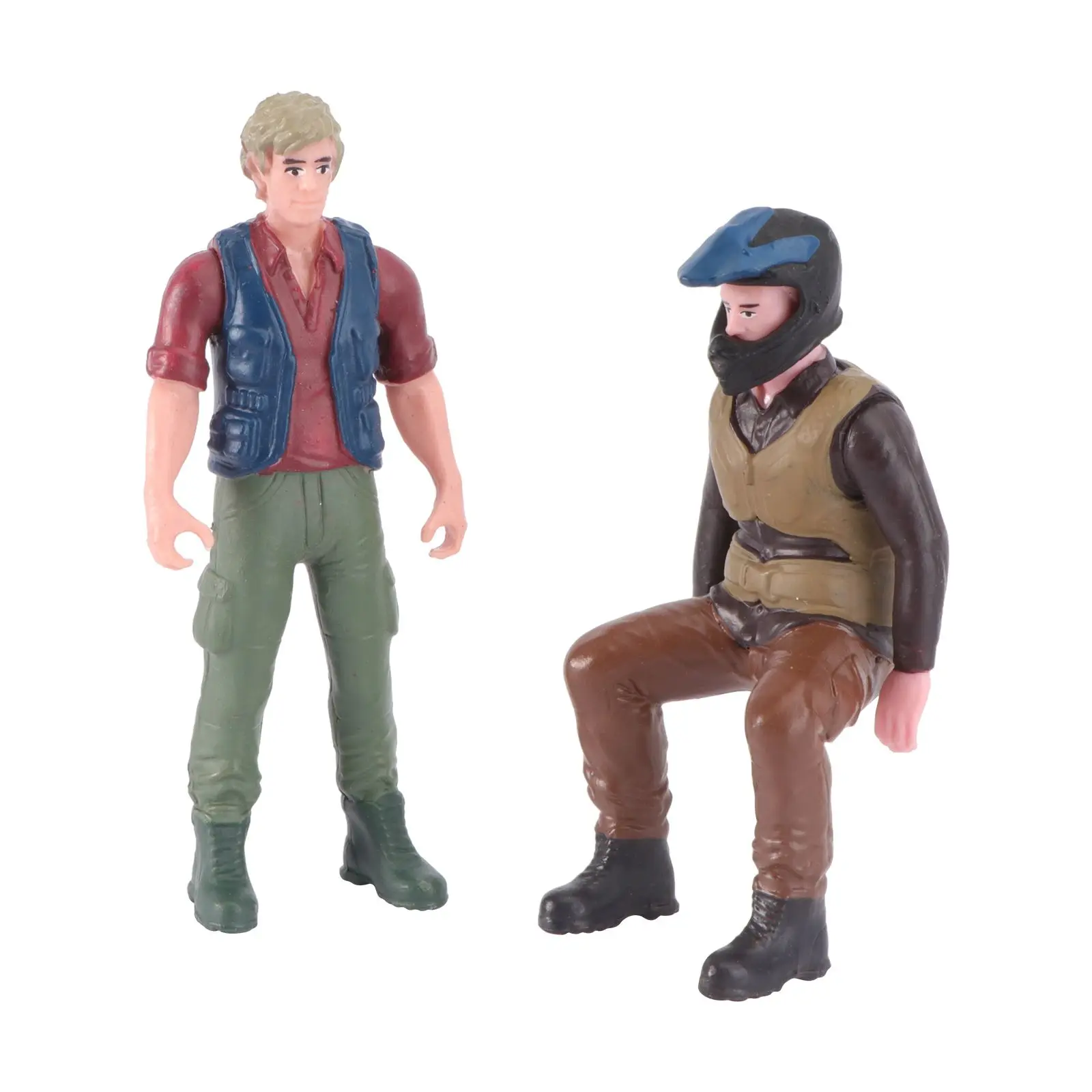 2 Pcs Premium PVC Driver Figure Collectibles Motorcyclist Models Educational Puzzle Toys Desktop Adornments Waterproof - Image 5