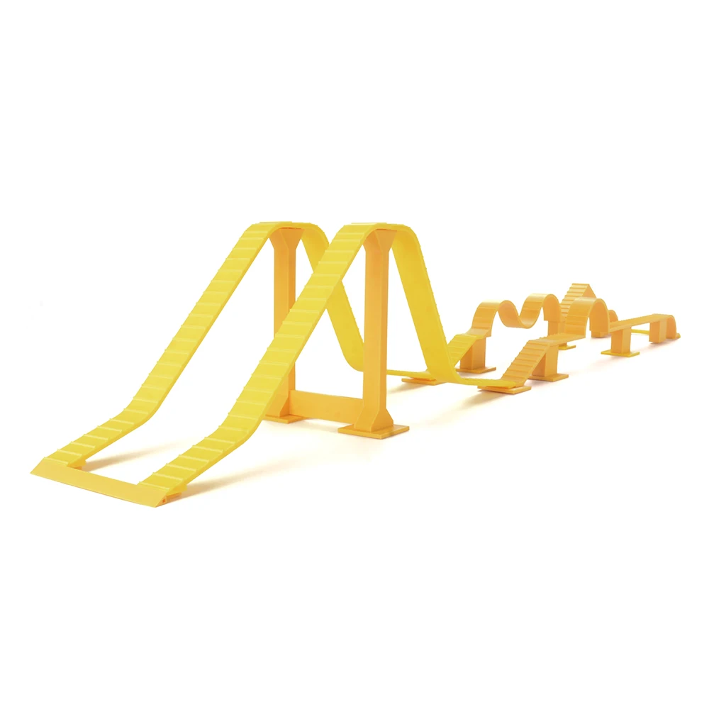 Yellow: PYFORE Simulation Climbing Obstacle Bridge Combination Steep Slope 1/24 1/18 RC Model Vehicle Track Accessories Kit - Image 3
