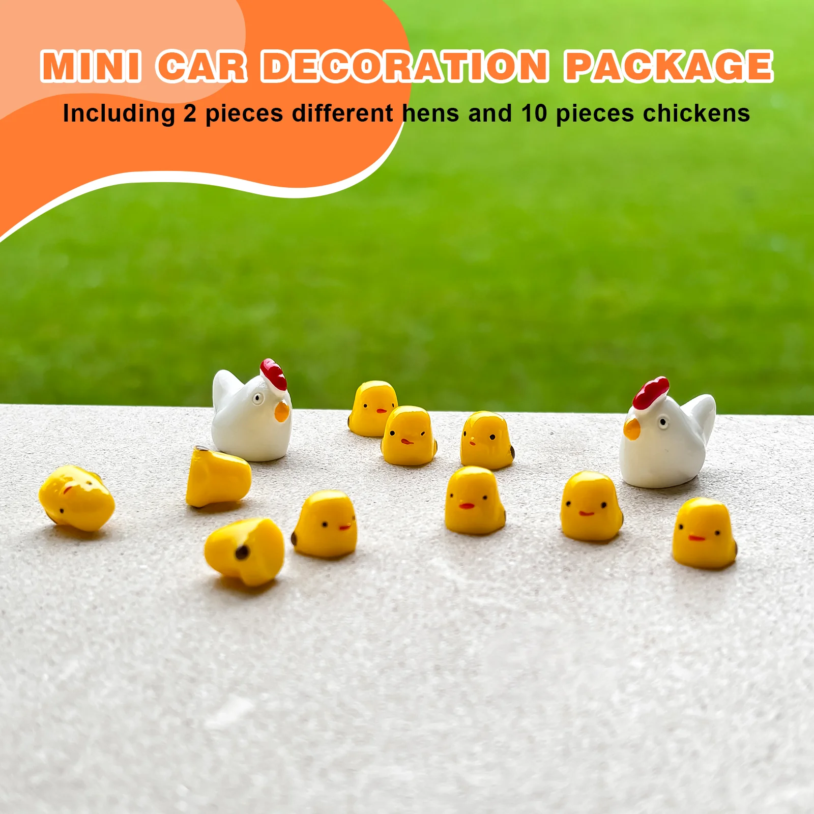 Cute Mini Animal Car Dashboard Accessories Fun Animal Car Rear view Mirror Decor Interior Ornaments Fairy Garden Home Car Gifts - Image 3