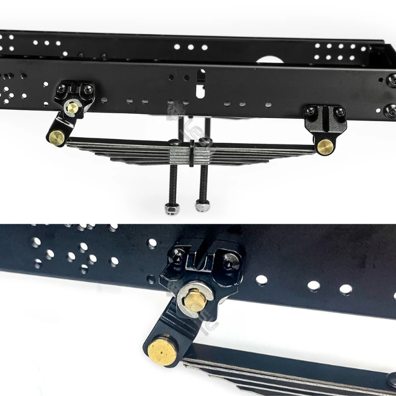 X-8011: RC 1/14 Model Truck Power Front Axle Leaf Spring Front Suspension LESU X-8011 For Tamiya 1/14 RC Tractor Truck Parts Accessories - Image 4