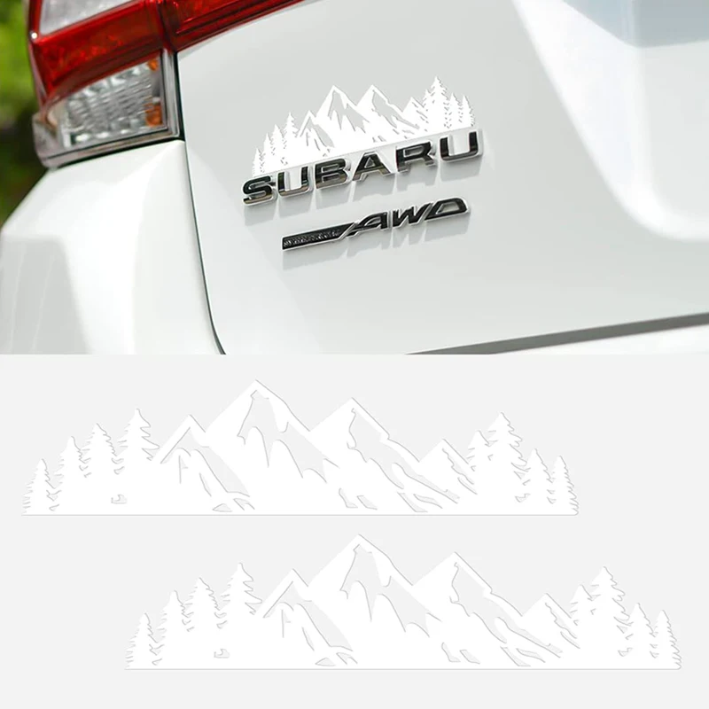 2pcs Mountain Tree car body decoration stickers vinyl waterproof stickers car truck trunk bumper decoration stickers - Image 9