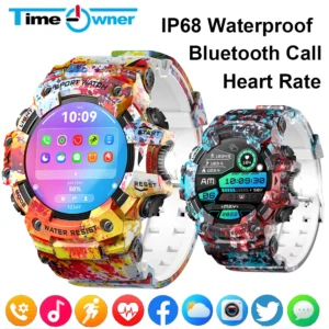 2025 Smart Watch Sport Outdoor Waterproof Bluetooth Phone Call Heart Rate Compass Flashlight Smartwatch Men Gift Smart Accessory