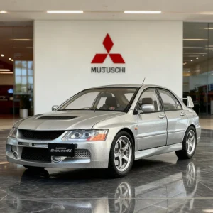NEW 1:24 Mitsubishi Lancer Evolution IX EVO9 Alloy Car Model Sound and Light Pull Back Children's Toy Collectibles Birthday Gift