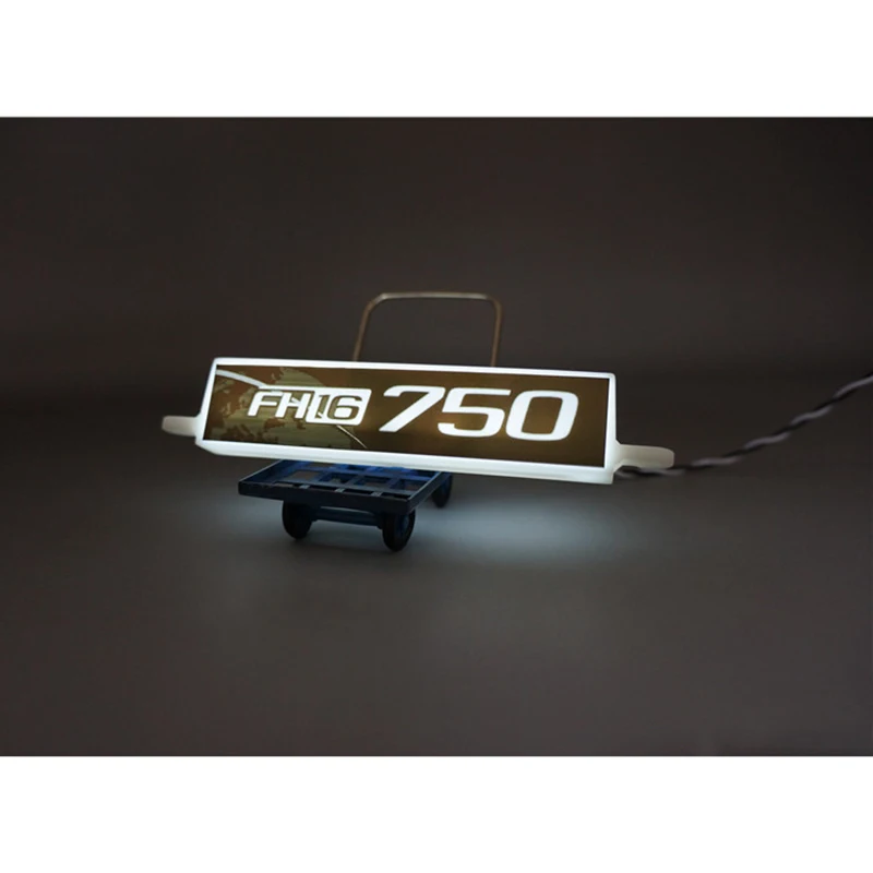 billboard-lights: 1:14 Scale LED Advertising Light Boxes Sun Visor Light Parts for Tamiya RC Truck Tipper VOLVO 750 FH16 560360 Assembly Toys DIY - Image 4