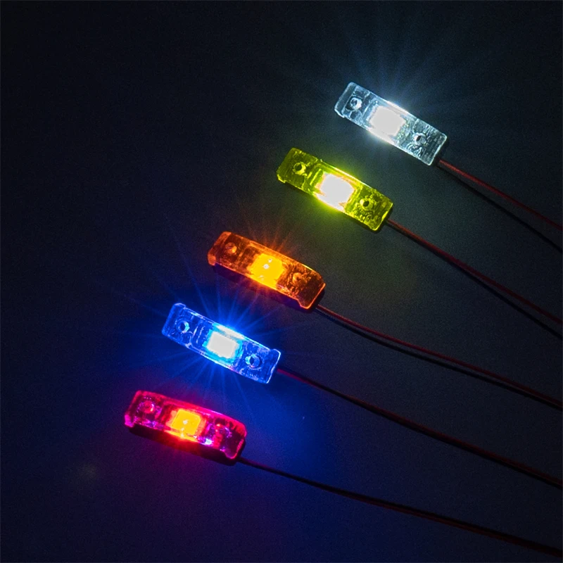 Width Indicator Light Front Face Grille Spotlight Outline Light Trawler Truck CBD-05 For 1/14 Tamiya RC Romote Control Toy Model - Image 4