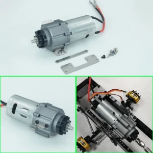 1pcs Metal Second Gearbox with Transfer Case for 1/14 Tamiya RC Truck Scania Benz Volvo Diy Parts