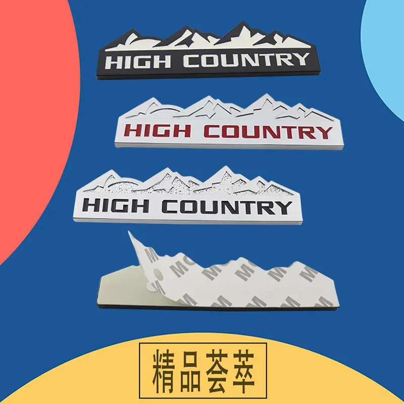 For SUV Off Road HIGH COUNTRY Snow Mountain car Hood Fender trunk Rear Decal Emblem Badge Sticker - Image 2