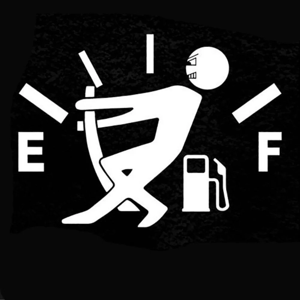 Funny Car Stickers Pull Fuel Tank Pointer Reflective Vinyl Sticker High Gas Decal Fuel Gage Empty Stickers Decal Auto Exterior - Image 8