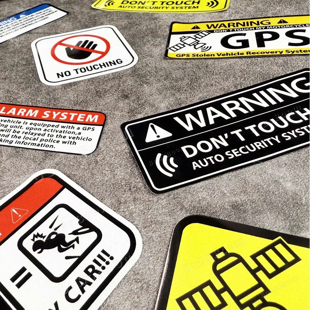 Reflective Motorcycle Sticker GPS Tracking Alarm Decal Decor Body Fuel Tank Racing Laptop Phone Luggage Diary Waterproof Sticker - Image 2