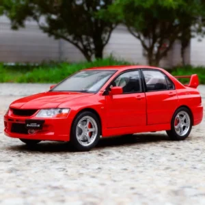 1:24 Mitsubishis Lancer Evolution EV09 Alloy Sports Car Model Diecasts Metal Racing Vehicles Car Model Sound Light Kids Toy Gift