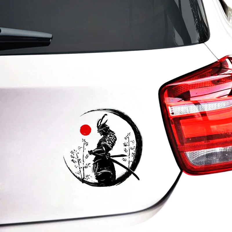 13cm For Samurai Warrior Car Accessories Sticker Scratch-Proof Sunscreen Decor Camper Windows Graffiti Decal - Image 3